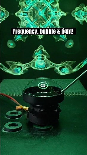 Bubble Cymatics is Next Level🤯 #bubble #cymatics #frequency