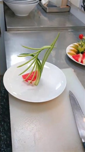 Slice of Art: Watermelon Carving Masterpieces#Fruit Cutting design Skills#Plate decorated idea's#