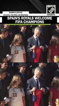 Spain's royal family receives FIFA World Cup-winning squad