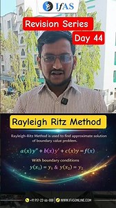 Rayleigh Ritz Method | Calculus of Variations | CSIR NET & GATE Maths | IFAS
