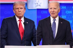 Biden stumbles in early US presidential debate exchanges as Trump pounces