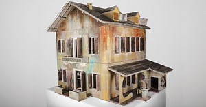 Artist Recreates Gritty Details of Abandoned Buildings as a Rundown Dollhouse