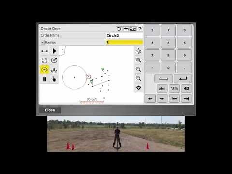 How to measure and stake Swing Ties or Distance-Distance intersections in SCS900