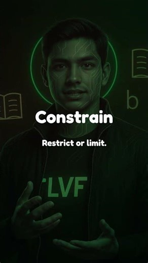CONSTRAIN Meaning Explained in 20 Seconds | LVF | Learn Vocabulary Free