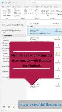 Save all attachments from multiple or all emails in Outlook