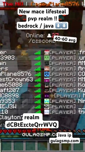 best new pvp realm ! Lots of mace #minecraft #trending