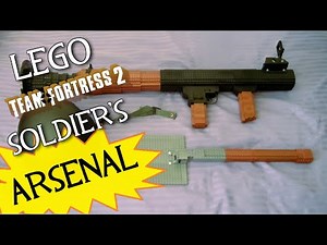 Team Fortress 2: LEGO Soldier's FULL Arsenal! (Rocket Launcher and Shovel)