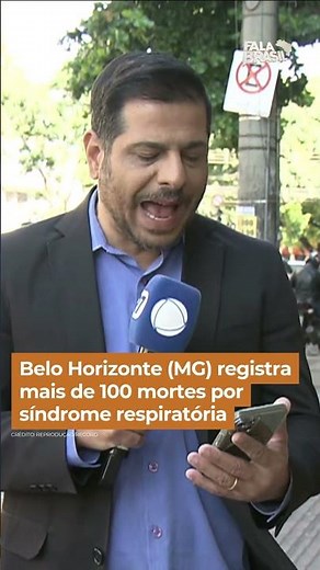 Belo Horizonte (MG) registers more than 100 deaths from respiratory syndrome #shorts #falabrasil