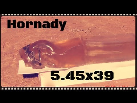 Hornady 5.45x39 60gr V-MAX Ballistics Gel Test (HD)