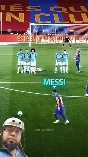 Messi Free kick magic #leonel_messi #football #fifa