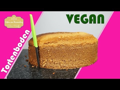 Veganen Tortenboden selber backen - super fluffig, lecker und ganz einfach zu machen