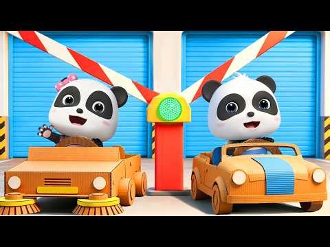 The Wheels on Cardboard Cars | Cardboard Cars for Kids | Kids Songs | BabyBus