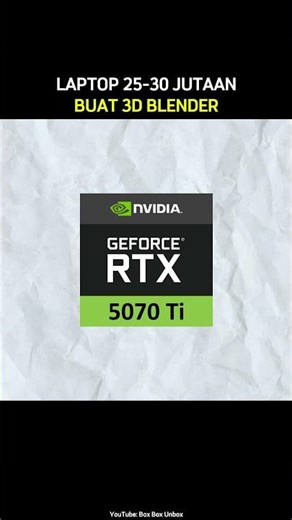 25-30 Million Rupiah Laptop for Blender 3D!