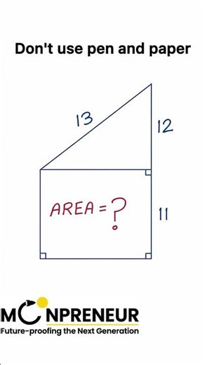 Solve this math problem using brain not pen #maths #students #moonpreneur