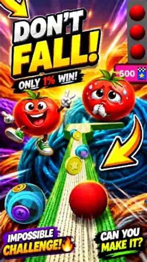 Going Balls || powerful Tomato ball race 🍅🔥#shorts #viral #trending #goingballs