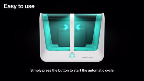 PerfectDome | World's Fastest Hearing Aid Dryer Dehumidifier Accessory for Rechargeable Hearing Aids | Removes Sweat & Moisture from Hearing Aids, Wireless Earbuds While They Recharge!