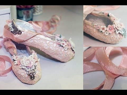 Paper Mache Ballet Slippers Tutorial - Shabbylishious DT Project