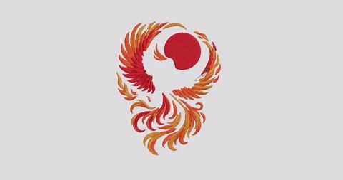Phoenix Bird Embroidery Design, Fire Phoenix Machine Embroidery Pattern, Mythical Bird Digital Download File - Etsy