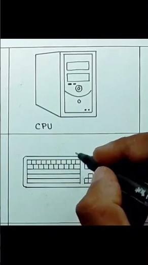 CPU and Keyboard drawing