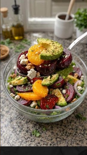 Roasted Beet, Orange, and Avocado Salad