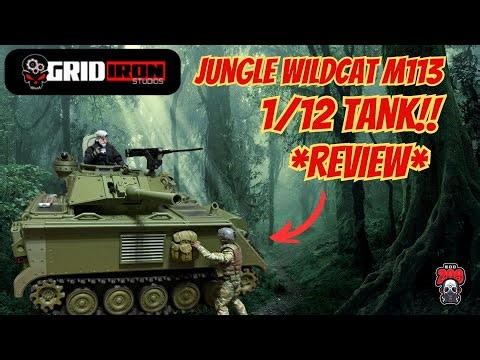NEW GRIDIRON TANK THE JUNGLE WILDCAT M113 APC AND TANK COMBO AT 1/12 SCALE FOR GI JOE OR MARVEL