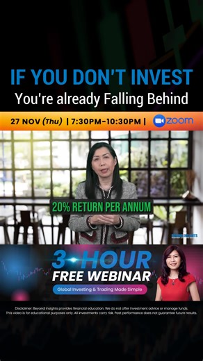Do you realize your savings are losing value every day? 📉 Even if the official rate is 3%, inflation feels like at least 6%, and your money cannot grow if your increment is less than that! Inaction is the biggest risk. Imagine growing your savings safely with systematic investment methods to confidently beat inflation. We have a golden rule — never risk more than 1% per investment, so you can always invest with peace of mind. ✨ Our program teaches you the 4-step formula (Select, Time, Protect, 