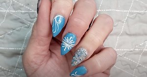Winter Colorblock Nail Art DIY