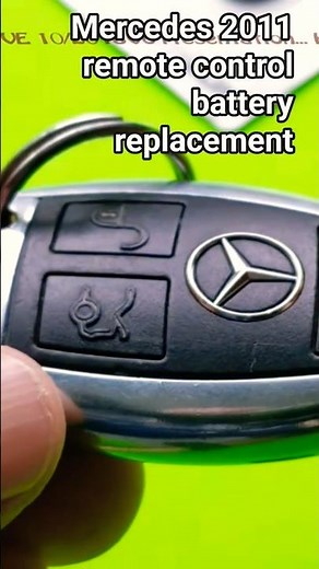 How to change remote control battery on Mercedes Benz Key