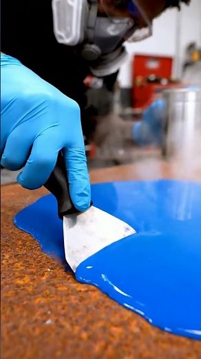 Satisfying Rust Removal: Magic Blue Liquid Reveals Mirror Finish! 🤯✨