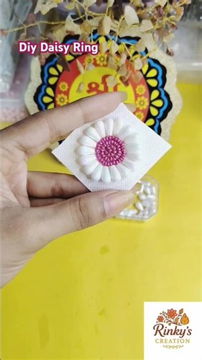 DIY Daisy Ring | Easy Handmade Ring Tutorial #diy #shorts #craft