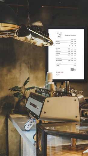 Coffee Shop Menu Template | Minimalist Cafe Menu Board, TV Screen & Print (canva Editable Digital Download - Etsy