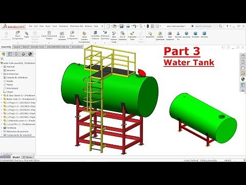 Solidworks tutorial Design of water Tank Part 3 (Weldments and sheet metal)