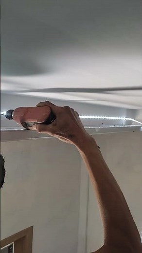 How to install LED strip lights on the ceiling #gypsum ceiling #led #ledstrip #pvc ceiling