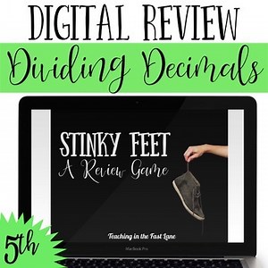 Dividing Decimals Game - Stinky Feet Math - Dividing Decimals Activity