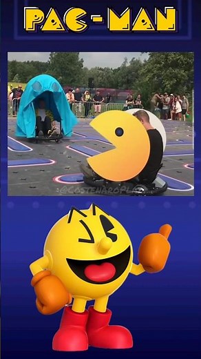 Pac-Man em Live Action 🔥 #pacman #atari #Namco #memes #retrogaming #retro
