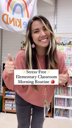 Krystal | 3rd Grade Teacher on Instagram: "✨My Stress-Free Classroom Morning Routine ✨ Everything is accomplished in 15 minutes and every morning goes smooth like butter 🧈 😌 WHY IT WORKS ✅ Expectations are set high for all students to follow ✅ Follow through with your expectations and be strict about it the first week you implement ✅ Homework and Attendance systems are in place to make my job easier - it eliminates a lot of time me checking or figuring out who is missing ✅TO-DO list display ma