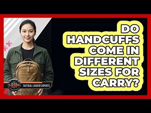 Do Handcuffs Come In Different Sizes For Carry?