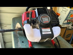 Predator Auger 57341 gas tank replacement and throttle / carburetor repair.