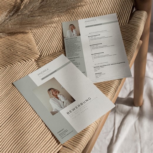 Bewerbungsvorlage Deutsch Word Canva Tabellarischer Lebenslauf Modernes Anschreiben Deckblatt Komplettset Sofortiger Download professional - Etsy.de