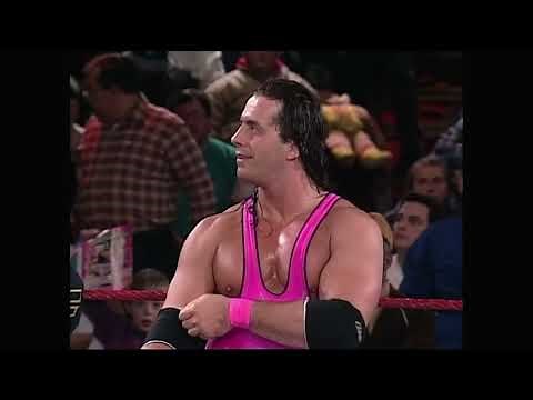 Bret "Hitman" Hart (c) vs Fatu (w/Afa & Samu) WWF Championship Match. RAW 1993. (part one)