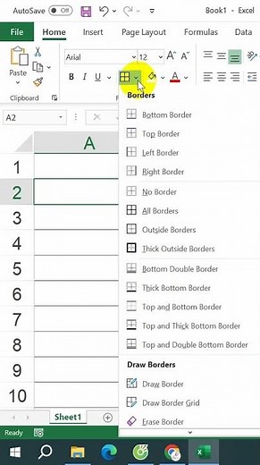 Cách tạo gạch chéo trong ô Excel
