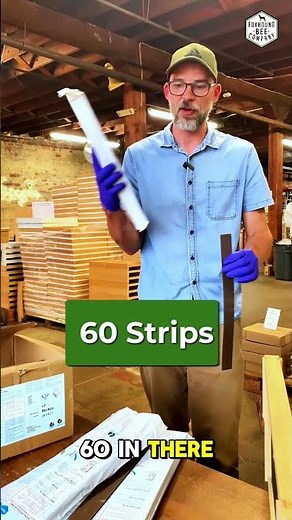 Varroxsan, the new oxalic acid strips treatment in one minute #varroa #beekeeping #bees #varroxsan