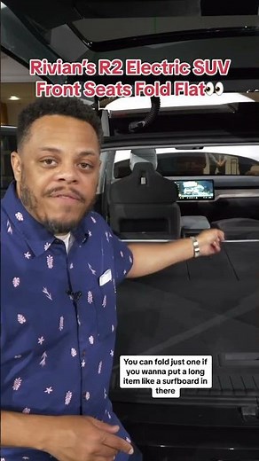 Front-Folding Seats on the Rivian R2 Electric SUV