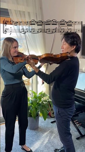 Mozart: 12 Duos, K.487 No.1 - Duet for Two Violins (Full Video on Channel!)#shorts #mozart