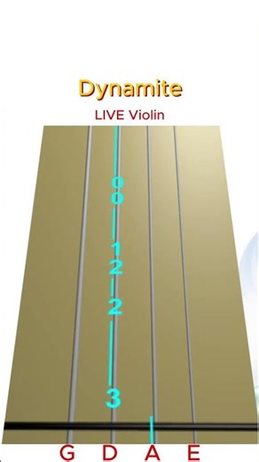 DYNAMITE 💥 by BTS on Violin | LIVE Violin & Animated TAB | Short