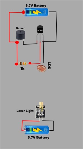 Laser Security Alarm 🔴 | Simple Laser Security System | DIY Intruder Alarm