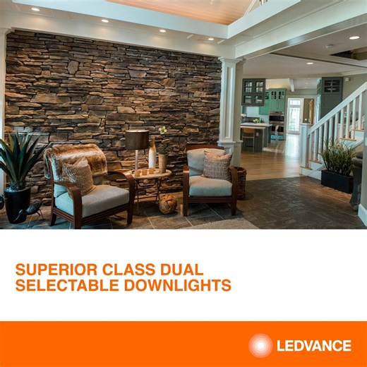 #LEDVANCE Superior Class Dual Selectable Downlights combine 5 light...