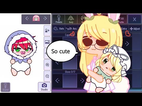 we could make cute baby oc in gacha club and we didn't know 😩😱
