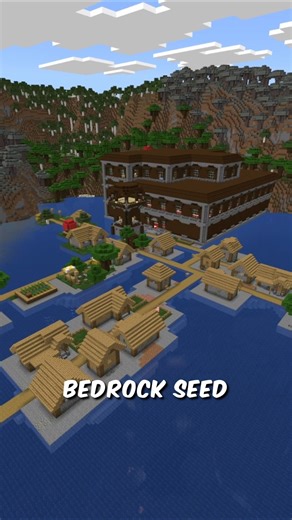 This Minecraft Bedrock Seed Shouldn’t Exist… #minecraft #rareseed