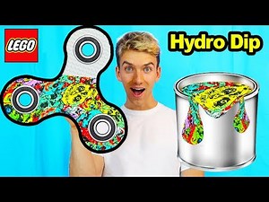 HYDRO DIP LEGO FIDGET SPINNER!!
